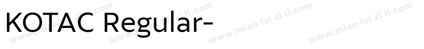 KOTAC Regular字体转换